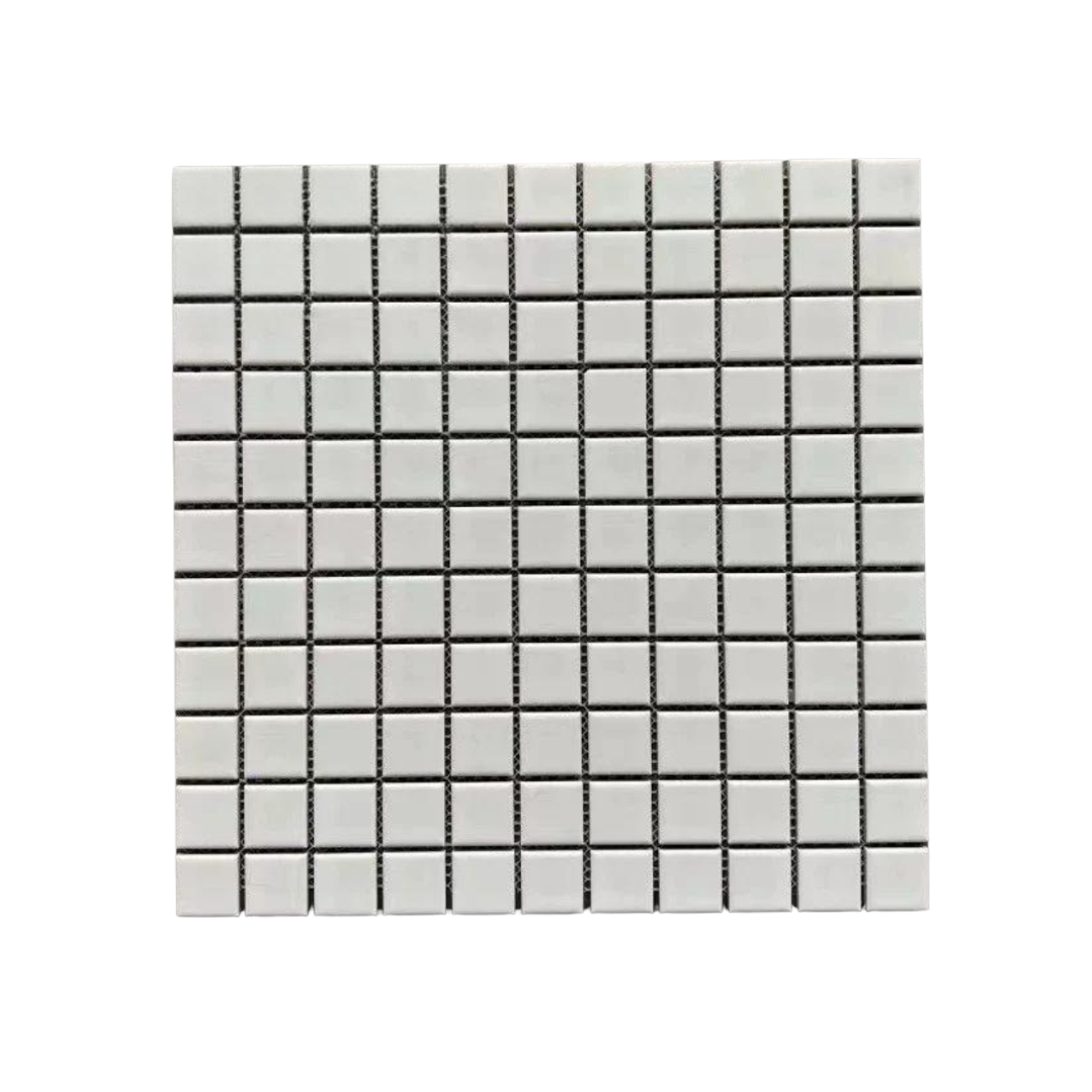 โมเสค TIMELESS TILES รุ่น CLASSIC SQUARE 25 ขนาด 30X30 ซม. สีขาว ผิวด้าน MATTE WHITE โมเสคเซรามิกทรงสี่เหลี่ยมจัตุรัส_0